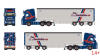 01-5186 Масштабная модель Тентованный прицеп VOLVO FH AERO GLOBETROTTER XXL 6X2 в масштабе 1 50