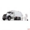 10-4213 Масштабная модель Мусоровоз Белый Mack Granite MP С Задней Загрузкой McNeilus И Мусорными Тележками сувенирная продукция в масштабе 1 34