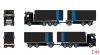 01-5429 Масштабная модель Самосвальный прицеп VOLVO FH5 SLEEPER CAB 8X2 в масштабе 1 50