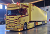 01-5258 Масштабная модель Рефрижераторный прицеп SCANIA R HIGHLINE CR20H 4X2 в масштабе 1 50