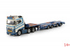 01-4311 Масштабная модель VOLVO FH5 GLOBETROTTER 6X2 4-осный самоходный полуприцеп с низкой погрузкой в масштабе 1:50
