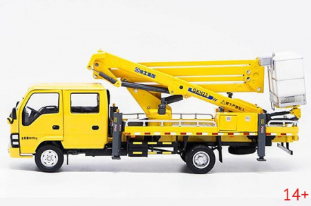 75142 Масштабная модель автовышки XCMG GKH23 белый в масштабе 1:35