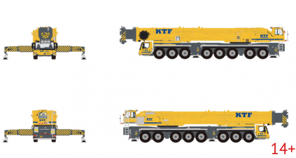 51-2196 Масштабная модель Автокран LIEBHERR LTM 1500-8.1 в масштабе 1 50