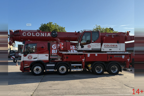 51-2200 Масштабная модель Автокран VOLVO FMX SLEEPER CAB 8X4 LIEBHERR LTF 1060-4.1 в масштабе 1 50
