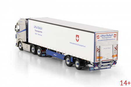 02-3601 Масштабная модель Тентованный прицеп DAF XG 6X2 в масштабе 1 50
