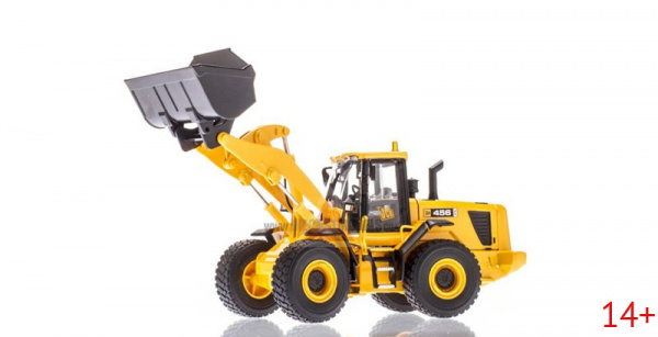 13367 Масштабная модель колёсного погрузчика JCB 456 ZX с доп. оборудованием в масштабе 1:50