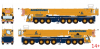 51-2194 Масштабная модель Мобильный автокран LIEBHERR LTM 1650-8.1 в масштабе 1 50 