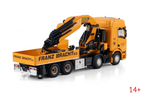 01-4672 Масштабная модель Кран-манипулятор SCANIA R HIGHLINE CR20H 8X4 WITH PALFINGER PK 165.002 TEC 7 + JIB в масштабе 1:50