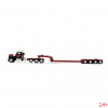69-1869 Масштабная модель Mammoet Kenworth W990 Heavy Haul Day Cab И Fontaine Magnitude Трехосный Низкорамный Прицеп С Откидным Бортом сувенирная продукция в масштабе 1 64