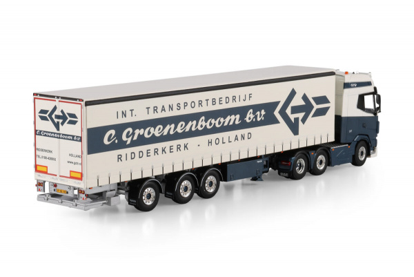 01-5119 Масштабная модель Тентованный прицеп DAF XG+ 6X2 в масштабе 1 50