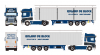 01-4737 Масштабная модель Шторный прицеп DAF 95XF SUPER SPACE CAB 4X2 в масштабе 1 50