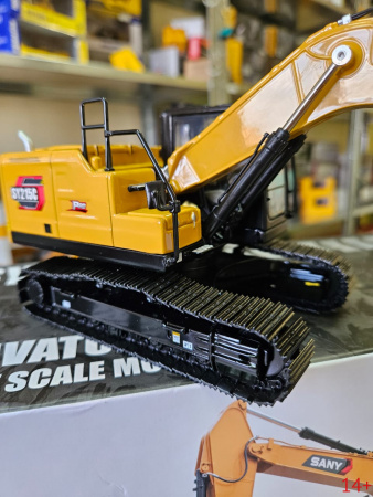 40976 Масштабная модель SANY SY215C-12 гусеничный экскаватор 1:35 | Коллекционная модель с металлической гусеницей | Готовый бизнес сувенир