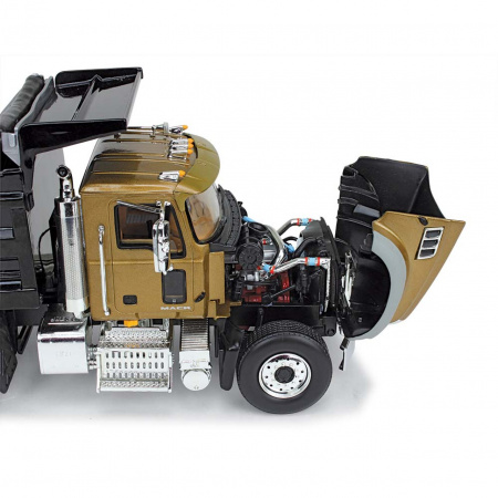 10-4244 Масштабная модель Золотой/Черный Mack Granite MP Самосвал сувенирная продукция в масштабе 1 34