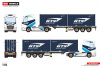 01-3922 Масштабная модель DAF XG 4X2 - 3 ОСНЫЙ + 2 КОНТЕЙНЕРНЫХ ПРИЦЕПА 20-ФУТОВЫХ в масштабе 1:50