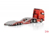 01-4435 Масштабная модель Низкорамный трал VOLVO FH5 GLOBETROTTER 6X2 3-осный в масштабе 1 50
