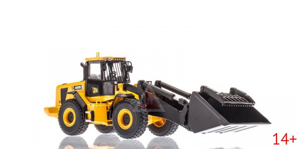 13366 Масштабная модель колёсного погрузчика JCB 456 в масштабе 1:50
