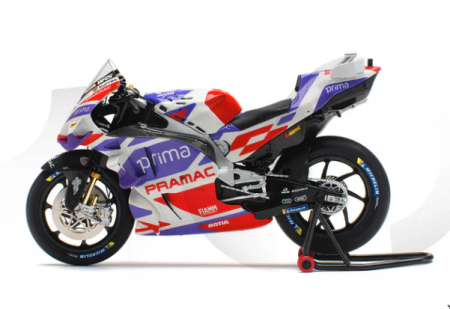 VAKW01402 Масштабная модель Мотоцикл Pramac Ducati GP23 - Johann Zarco в масштабе 1 12