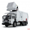10-4193 Масштабная модель Белый Мусоровоз Peterbilt Model 520 С Фронтальным Погрузчиком Wittke И Мусорным Контейнером сувенирная продукция в масштабе 1 34